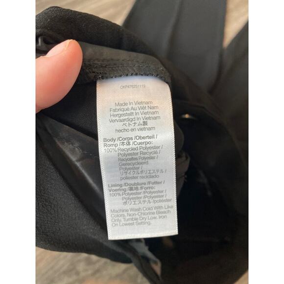 Madewell The Rosedale High-Rise Crepe Straight Pant In Black Size 0 - Picture 6 of 7